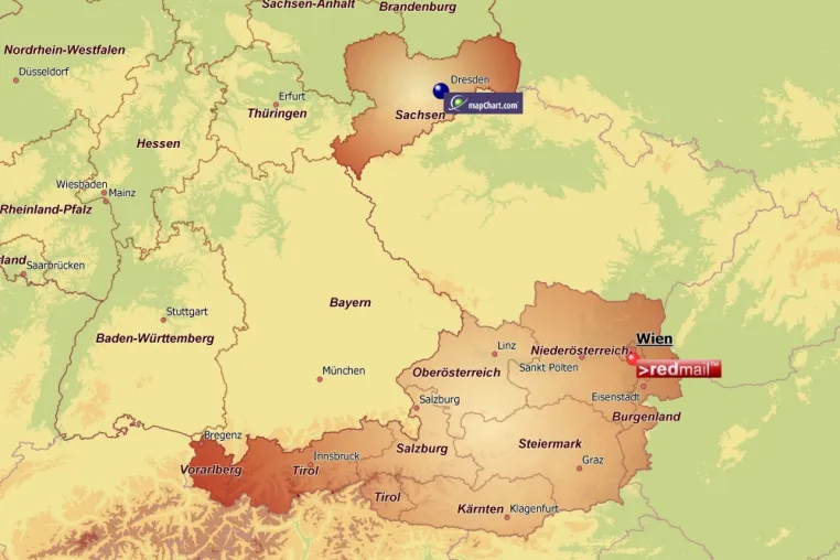 MapChart.com goes Austria Bild: MapChart.com goes Austria