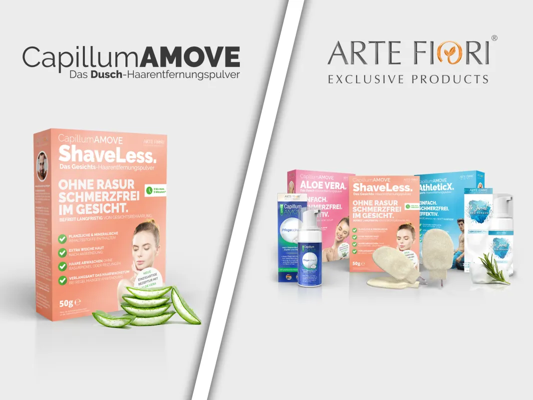 Die neue Variante von Capillum AMOVE speziell für das Gesicht (© ARTE FIORI® exclusive products)