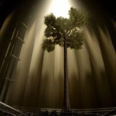 Bild: Magisch: Riesiger Urwaldbaum für den Gasometer Oberhausen