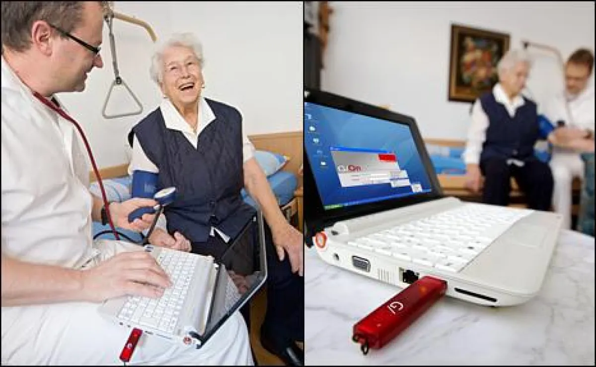 Mit Giritech G/On ist die digitale Patientenakte in der Praxis absolut sicher online im Zugriff (Bildquelle: Deutsche Telekom)