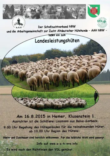 NRW - Landesleistungshüten in Hemer - Klusenstein am 16.August 2015 Bild: NRW - Landesleistungshüten in Hemer - Klusenstein am 16.August 2015