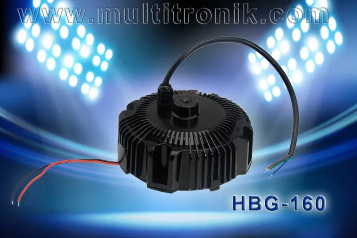 160 W Rundes LED Netzteil für Scheinwerfer HBG160 Bild: 160 W Rundes LED Netzteil für Scheinwerfer HBG160