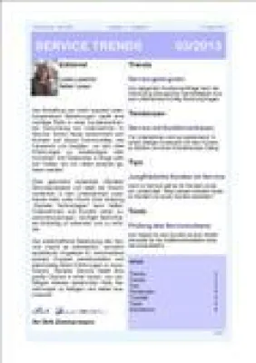 Bild: „Kundenintegration im Service“ – Aktuelle Ausgabe des Newsletter SERVICE TRENDS jetzt erhältlich