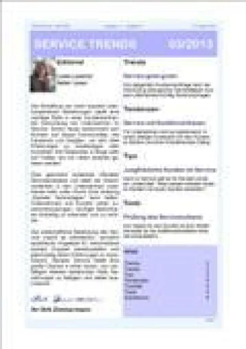 „Kundenintegration im Service“ – Aktuelle Ausgabe des Newsletter SERVICE TRENDS jetzt erhältlich Bild: „Kundenintegration im Service“ – Aktuelle Ausgabe des Newsletter SERVICE TRENDS jetzt erhältlich