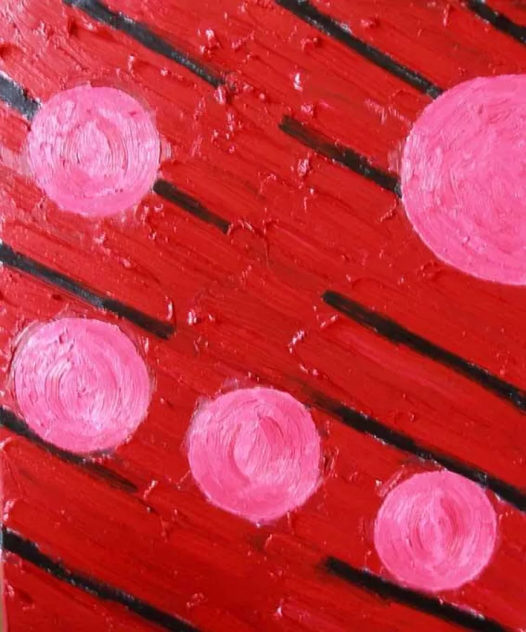 RYSZARD JASCZCA: MAKROKOSMOS Öl auf Leinwand, 50 x 60 cm