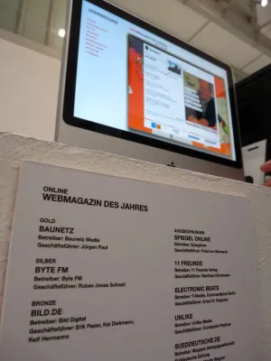 Bild: BauNetz gewinnt LeadAward 2009 in Gold