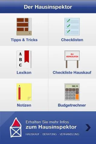 Bild: Hausinspektor App- Digitaler Helfer für den Hauserwerb