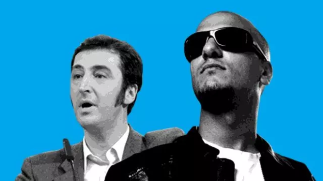 Bild: Politiker Cem Özdemir und Rapper Alpa Gun sprechen über Beruf und Berufung im School Talks Mobil
