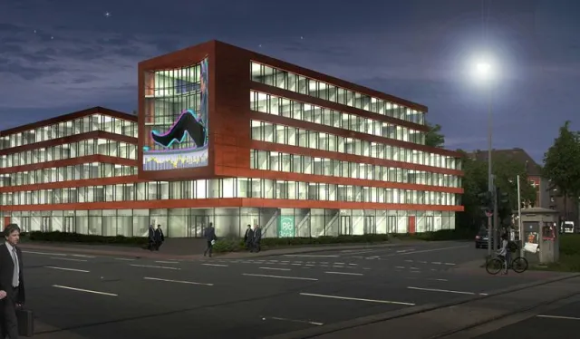 Bild: 7.000 Kubikmeter Beton und 500 Tonnen Stahl: PSD Bank schließt Baulücke am Albersloher Weg