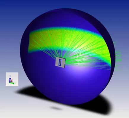 Bild: Laserbeleuchtung - sicher und effizient: Neuer Weitwinkel-Diffusor für LiDAR und 3D-Sensoren