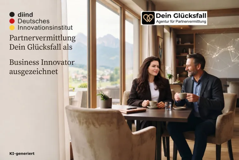 Bild: Partnervermittlung Dein Glücksfall als Business Innovator ausgezeichnet