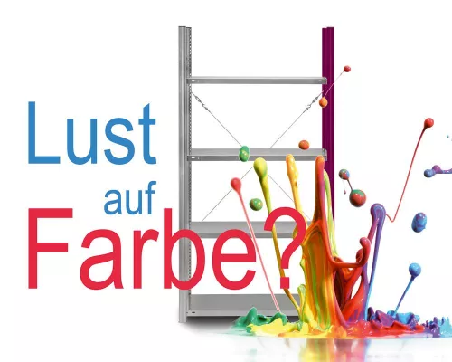 Bild: Hier gibt's was auf's Metall: Individuelle Farben für Regale