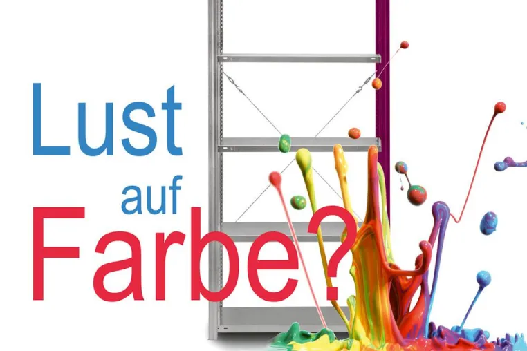 Bild: Hier gibt's was auf's Metall: Individuelle Farben für Regale