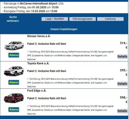 Bild: Mietwagen USA jetzt Sonderpreise sichern - Reisedatum ab 01.Mai - 31.Dezember 2020