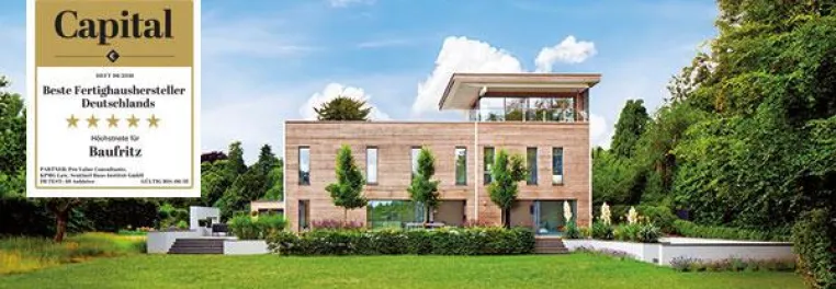 Bild: Wirtschaftsmagazin Capital: Platz 1 für wohngesundes Bauen geht an das Ökohaus-Unternehmen Baufritz