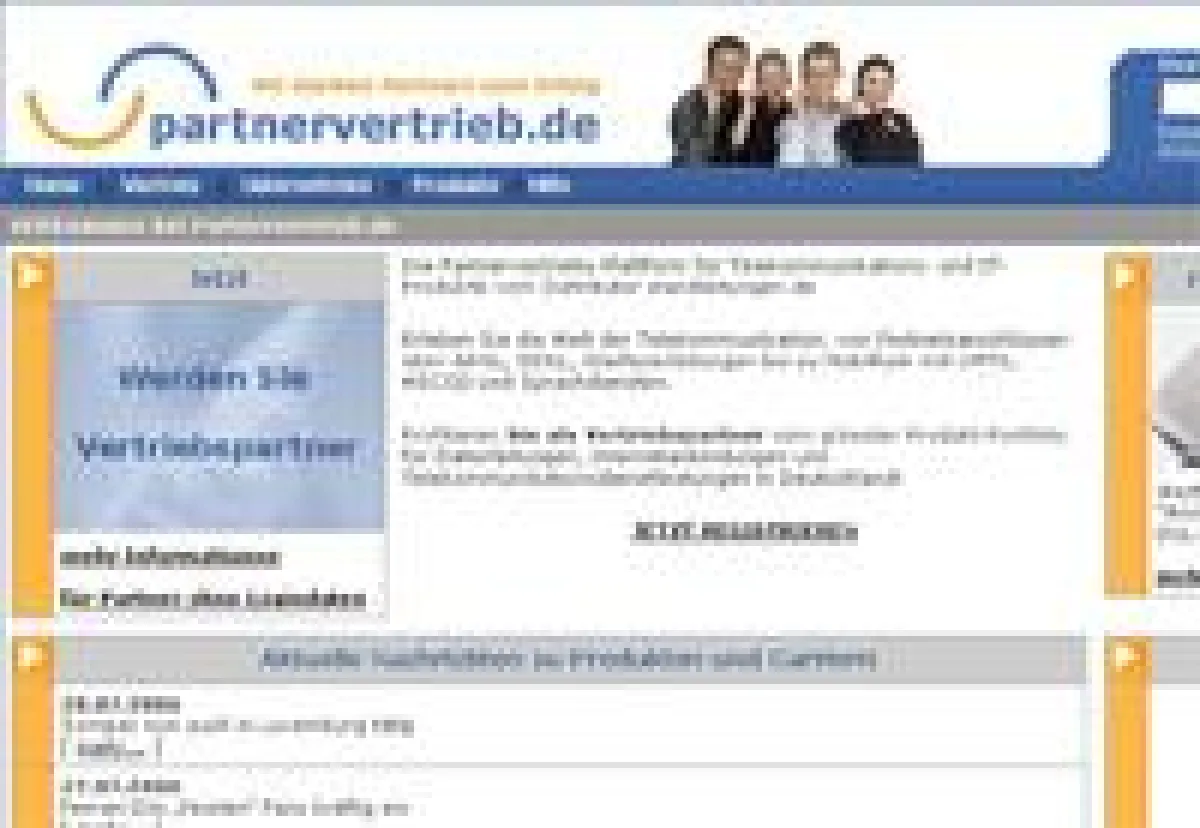 Partnervertrieb.de: Vertriebsplattform für Telekommunikationsprodukte.