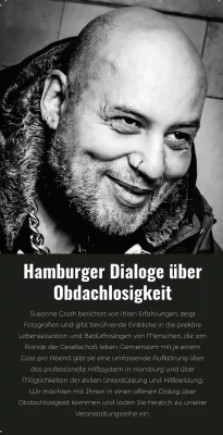Bild:  Unsere Hamburger Dialoge über Obdachlosigkeit mit Leben im Abseits e. V.