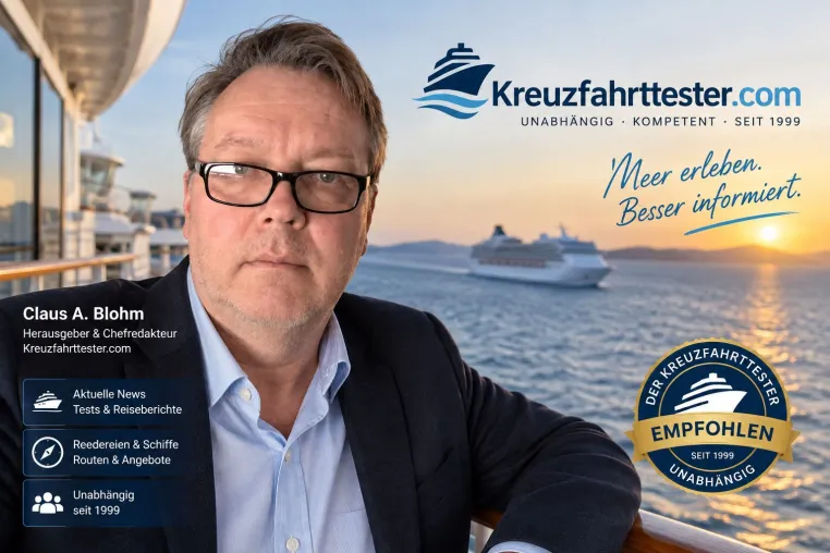 Bild: Mehr als 25 Jahre Kreuzfahrterfahrung: Kreuzfahrttester.com setzt auf unabhängige Schiffstests