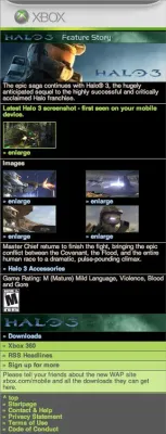 Bild: Mobile Webangebote der iconmobile group begleiten Rekordstart des Xbox Kultshooters Halo 3 in den USA