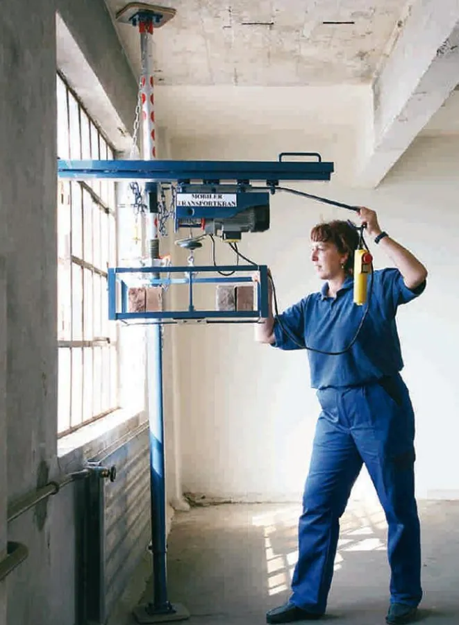 mobiler Transportkran in Aktion