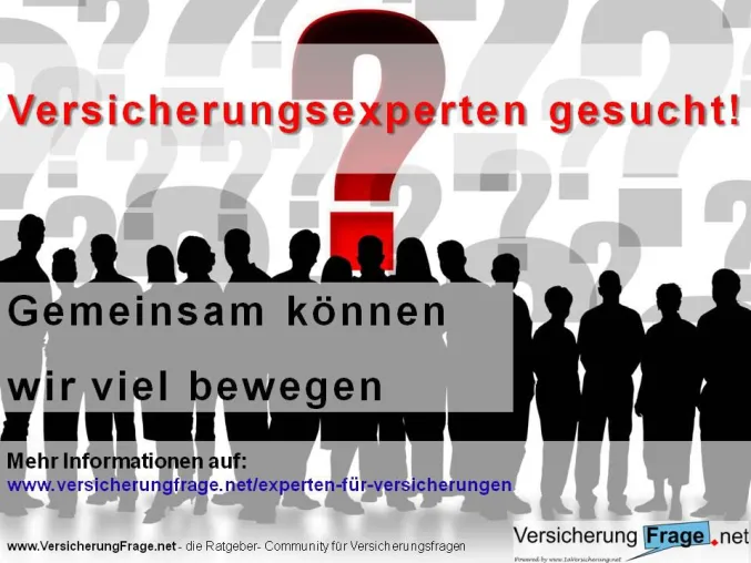 Bild: VersicherungsFrage.net sucht Experten
