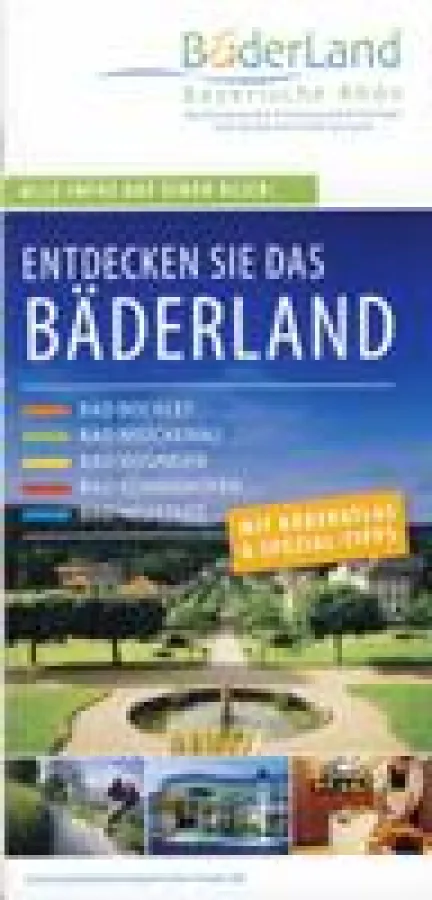 Zur Reisesaison 2011 ist ein handlicher Reiseführer erschienen, der ab sofort gratis erhältlich ist. Abb. Bäderland Bayerische Rhö