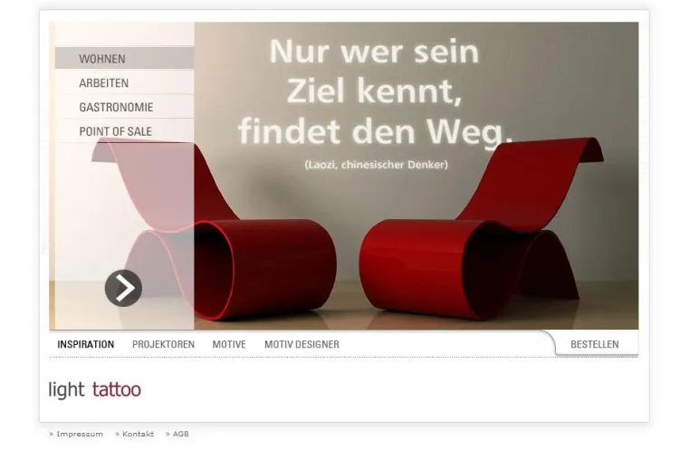 Bild: Launch des Light Tattoo Onlineshops