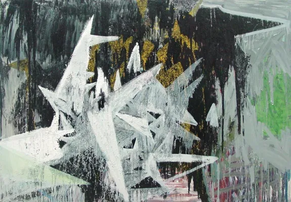 Bild: Malerei von Matthias Haase zwischen Art Brut und abstrakter Expressivität – ungeschminkt und ehrlich