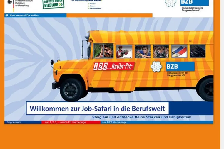BZB-Job-Safari in die Berufswelt ist online Bild: BZB-Job-Safari in die Berufswelt ist online