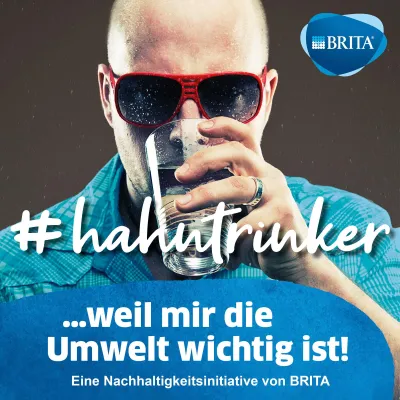 Bild: Wassertrinken & Plastikabfall: Nachhaltigkeitskampagne #hahntrinker fördert Umstieg auf Leitungswasser