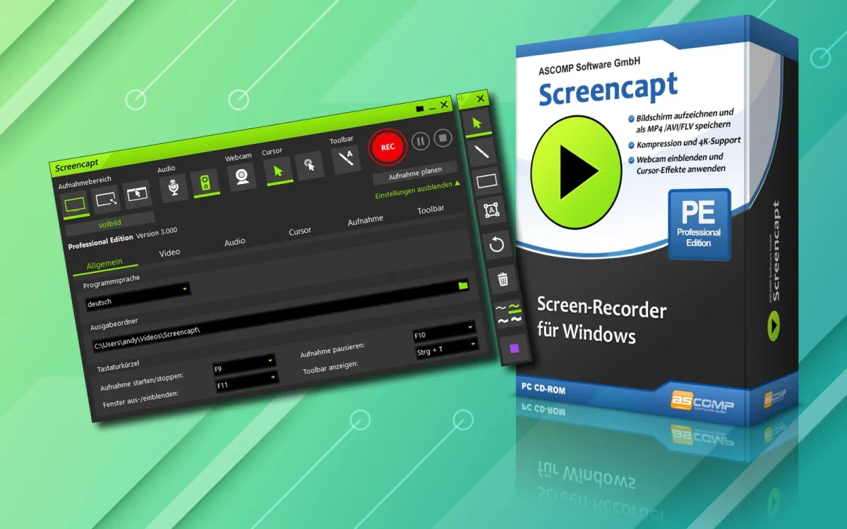ASCOMP stellt neue Version der bewährten Screen-Recording-Lösung Screencapt vor