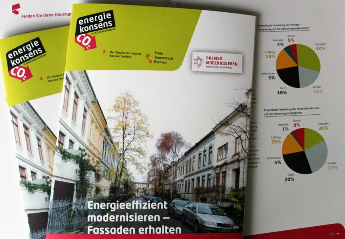 Fassaden erhalten und Gebäude energetisch fit machen - eine neue Broschüre zeigt, wie es geht.