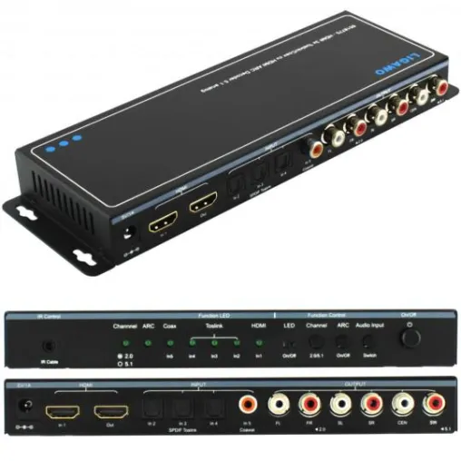 Digitale Audiosignale analog ausgeben? Kein Problem mit dem neuen Ligawo 6518775 Audio Extractor/Decoder! Bild: Digitale Audiosignale analog ausgeben? Kein Problem mit dem neuen Ligawo 6518775 Audio Extractor/Decoder!