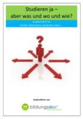 Bild: Hilfe zur Studienwahl: Gratis eBook „Studieren ja – aber was und wo und wie?“