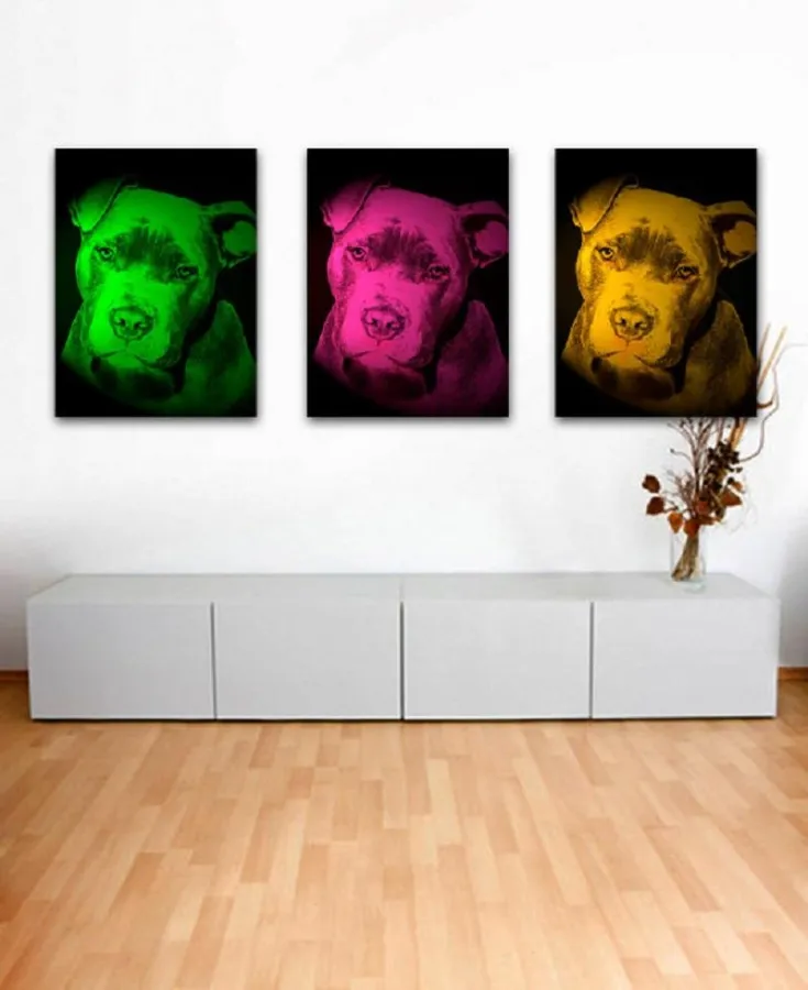 Moderne Portraitcollage mit Spot-Effekt