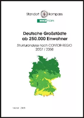 Bild: Das Buch „Deutsche Großstädte ab 250.000 Einwohner" wird in der Reihe „Standortkompass Contor" veröffentlicht