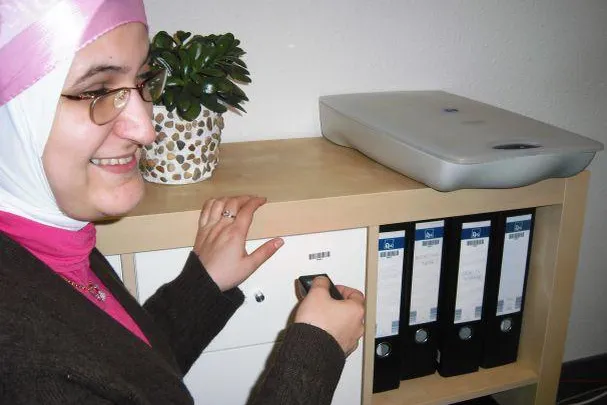 Bild: Die Software PS@Work unterstützt Blinde am Arbeitsplatz