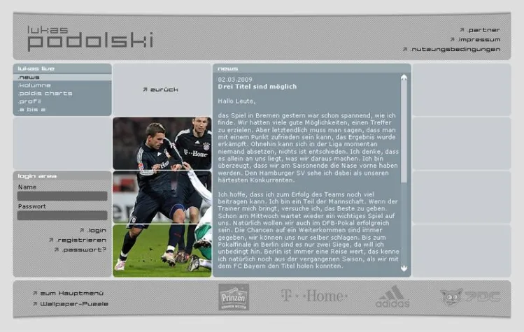 Bild: Lukas Podolski - "Drei Titel sind möglich"