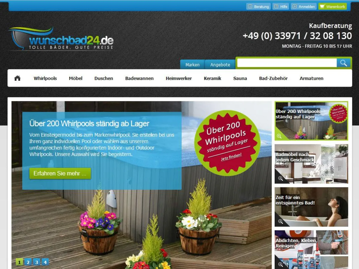 Wunschbad24.de Screenshot
