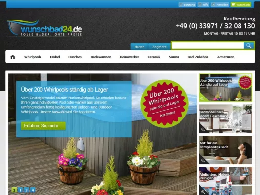 Bild: wunschbad24.de glänzt mit neuem Webauftritt