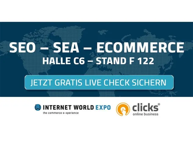 Bild: Clicks Online Business: Herbert Buchhorn als Speaker auf der Internet World Expo 2019