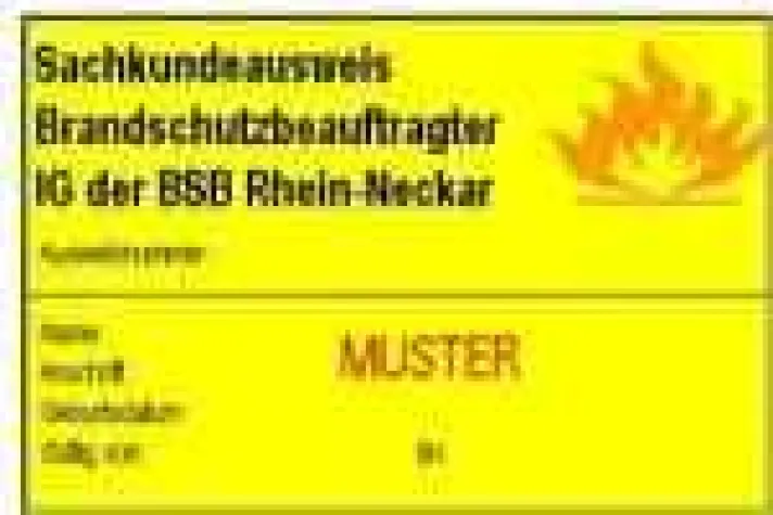 Bild: 1 Jahr Sachkundeausweis für Brandschutzbeauftragte