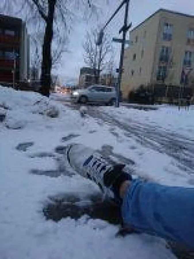 glatteis ausrutscher