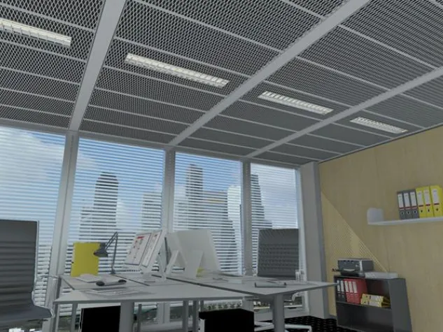 Bild: Eine neue Art der Streckmetalldeckengestaltung