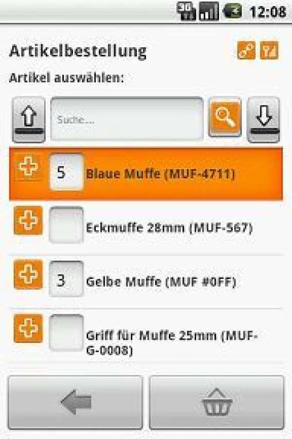Artikelbestellung ganz einfach mit dem Smartphone