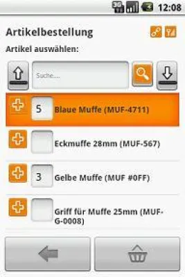 Bild: KMU-Software auf Android Smartphone in der Cloud