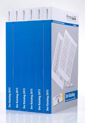 Bild: Der Kennzeichnungsspezialist PrintoLUX® bringt neuen Gesamtkatalog