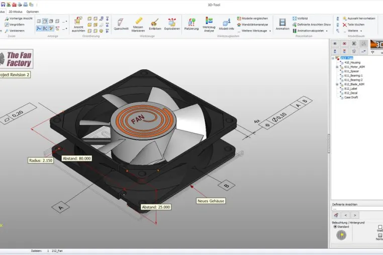 Bild: 3D-Tool CAD-Viewer und Konverter - Version 12