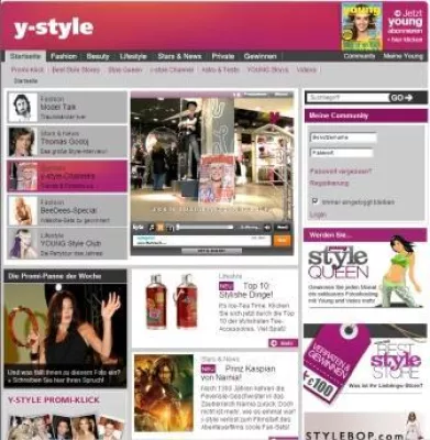 Bild: Neuer Look und Features für y-style.de