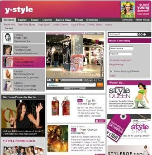Bild: Neuer Look und Features für y-style.de